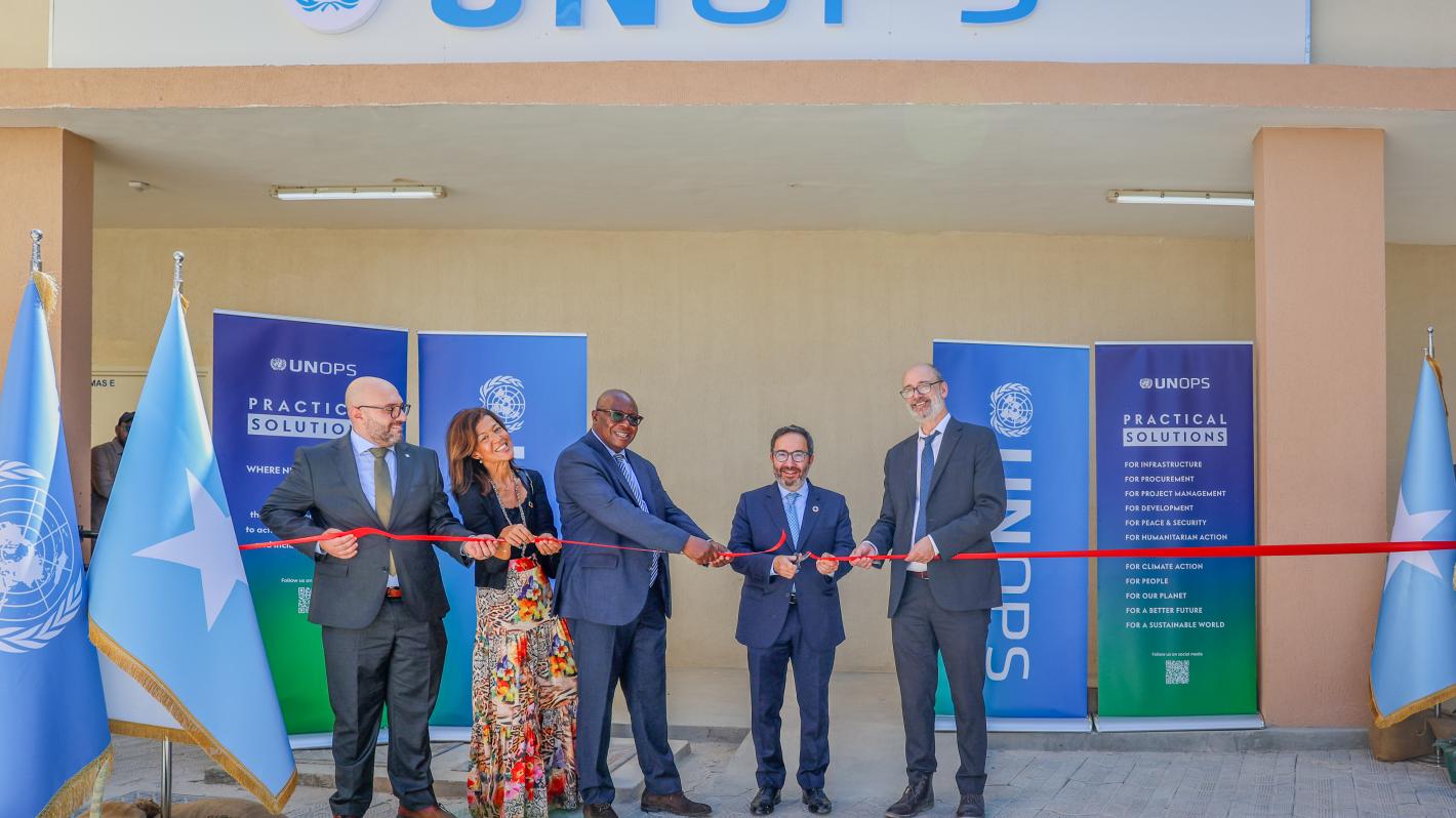UNOPS Chief inaugurate new UNOPS Somalia Country Office