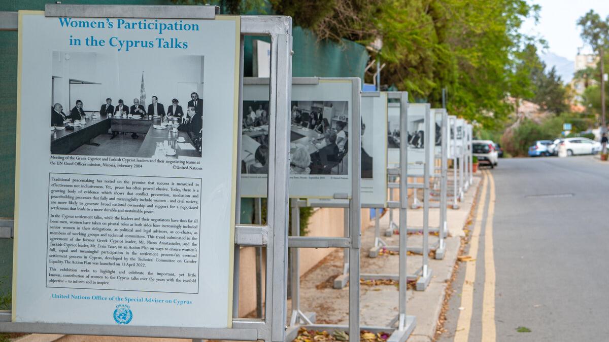A view of the photo exhibit.