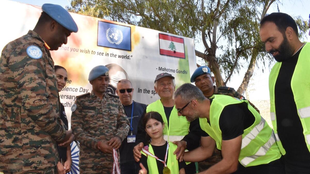 peacekeepers lead “Walk for Peace” in South Lebanon