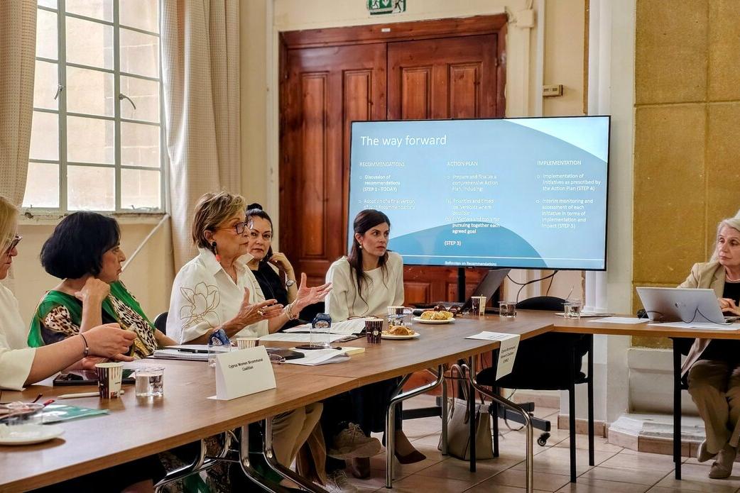 A photo taken at an event. 